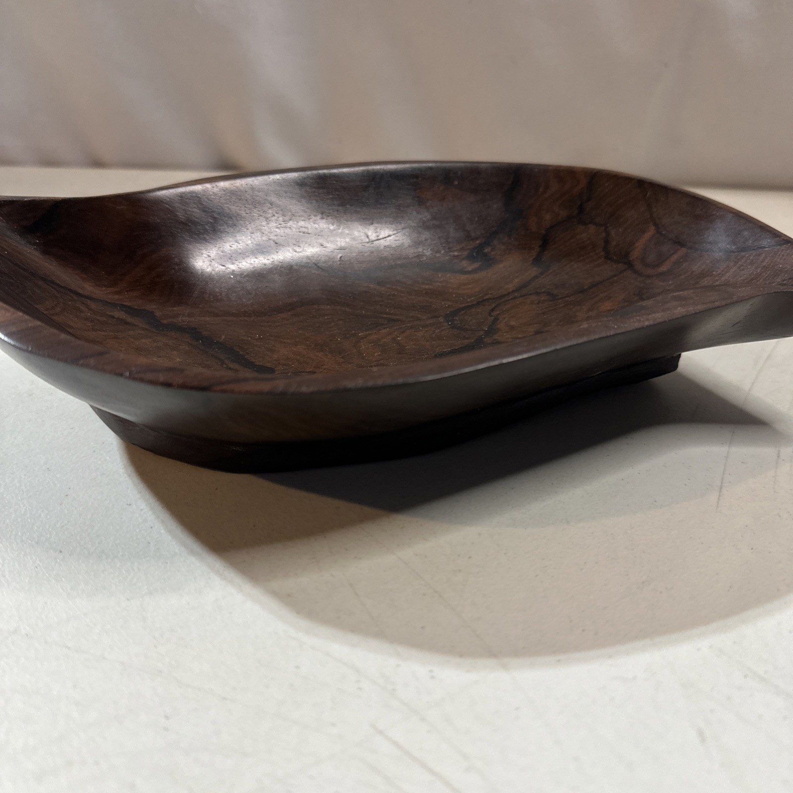 Vintage Mid Century Modern Brazilian Wood Serving Tray 12” x 6"