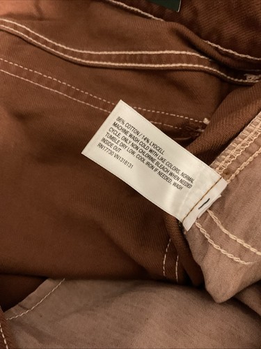 🌻 Women's Wild Fable Mid-Rise Baggy Cargo Pants Size 16R Brown 🆕 - Picture 3 of 5
