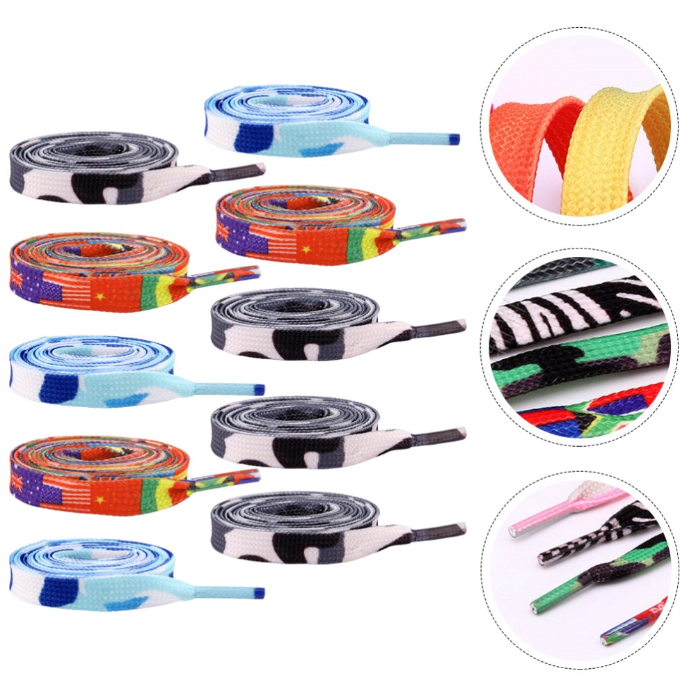 APL 20 Pezzi Elasticizzati Bambini Sneakers Lacci Colorati Fascette Scarpe Alla Moda