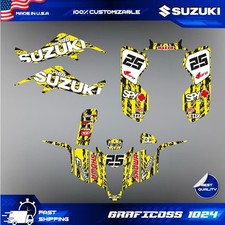 suzuki LTZ 400 kit adesivi grafica wrap decalcomanie quad 2003 al 2008...