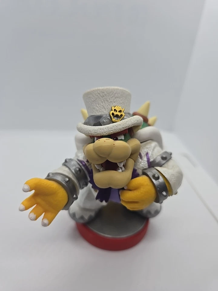 Mario Amiibo Lote De 4 Bodas Mario & Bowser, Margarita Y Planta Piraña. Foto 3 de 4