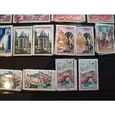 Timbre France 1683 1684 1685 1686 1687 Série touristique 1971
