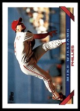 Mike Williams 1993 Topps #99 Phillies MLB READ FREE SHIPPING AutographDen