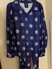 PHILADELPHIA '76ers YOUTH PAJAMA PANT SET M 10 POLYESTER BLUE