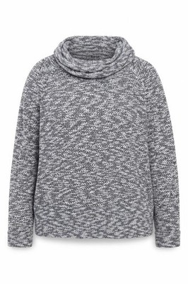 Cupio Damen Pullover Pulli Größe M UK '' Blau Rollkragen Langarm
