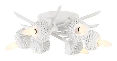 Minka Lavery 5904-655 North Fork 6 Light 19''W Flush Mount Ceiling - White