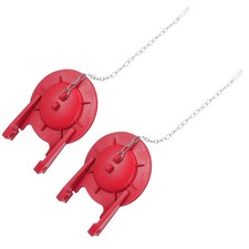 2 Pcs Toilet Drain Valves Flush Replacement Rubber Flapper Seal Tank Cover