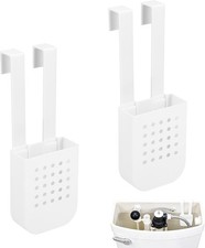 2pcs Toilet Holder for Inside Tank, Toilet Bowl Holder with Hooks Hanging Caddy