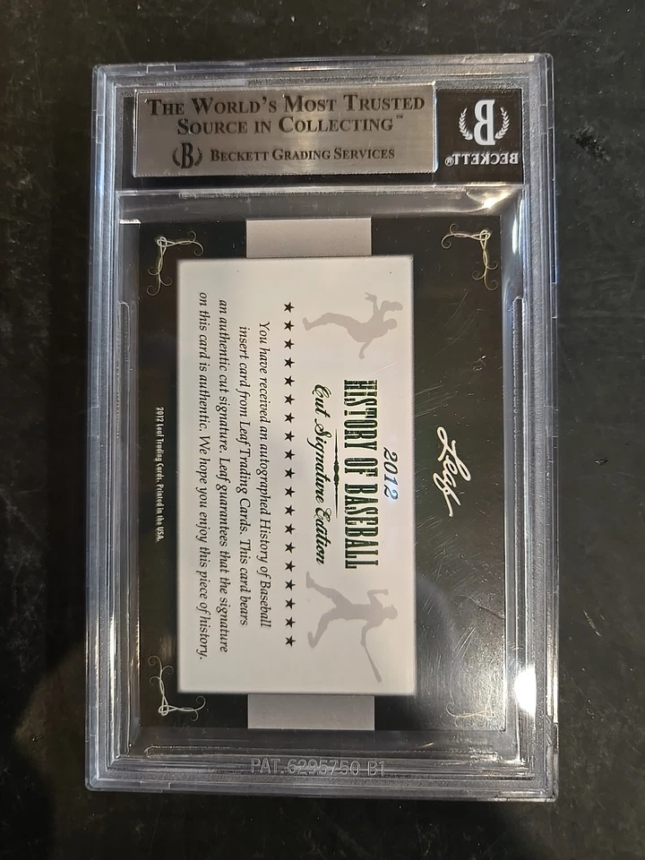 Leaf History Of Baseball Cut Signature 2012 Jeff Reardon Foto 2 de 2