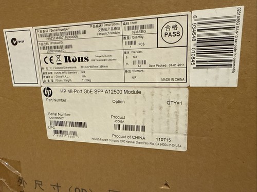 New HP JC069A A12500 48-PORT GBE SFP MODULE H3C - Picture 9 of 9