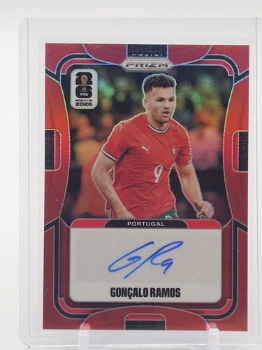 GONCALO RAMOS 2026-27 PANINI PRIZM FIFA WORLD CUP AUTO RED /49 PORTUGAL Q3838