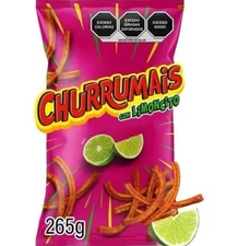 Botana Sabritas Churrumais sabor limón 265 g x 3 BAGS