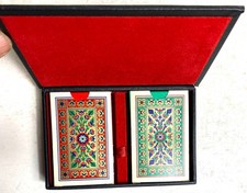 Jeu de cartes - Coffret vintage de 2 jeux de 54 Neufs  Spécial Bridge & CANASTA