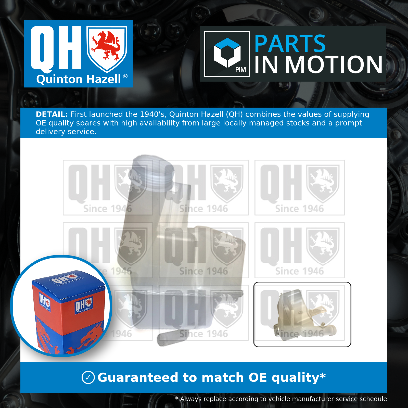 Coolant Expansion Tank QVE551 Quinton Hazell 8200447047 Top Quality Guaranteed