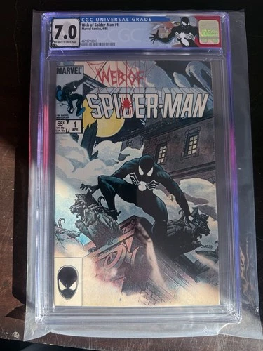 Web of Spider-man #1  CGC Graded 7.0 1985 Marvel Comics 🔑 ⭐️Black Costume Label