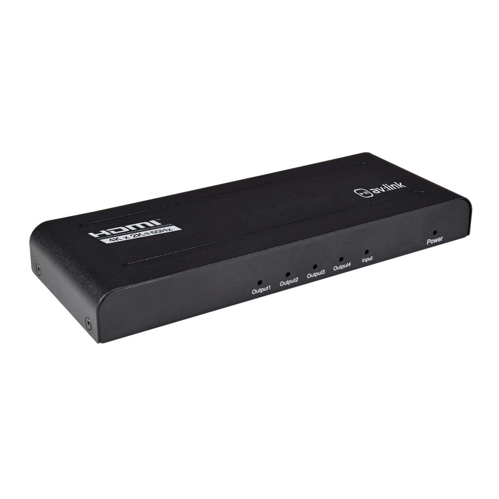 AV:Link 4K UHD 4 Way HDMI v2.0 Splitter/60Hz
