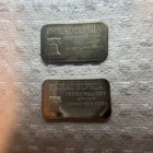 2 Philadelphia Centennial City 1 oz Silver Bars SERIALIZED.999 SILVER