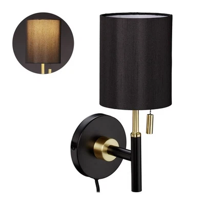 Lámpara de pared aplique decorativo iluminación decorativa negro color negro - Imagen 1 de 4