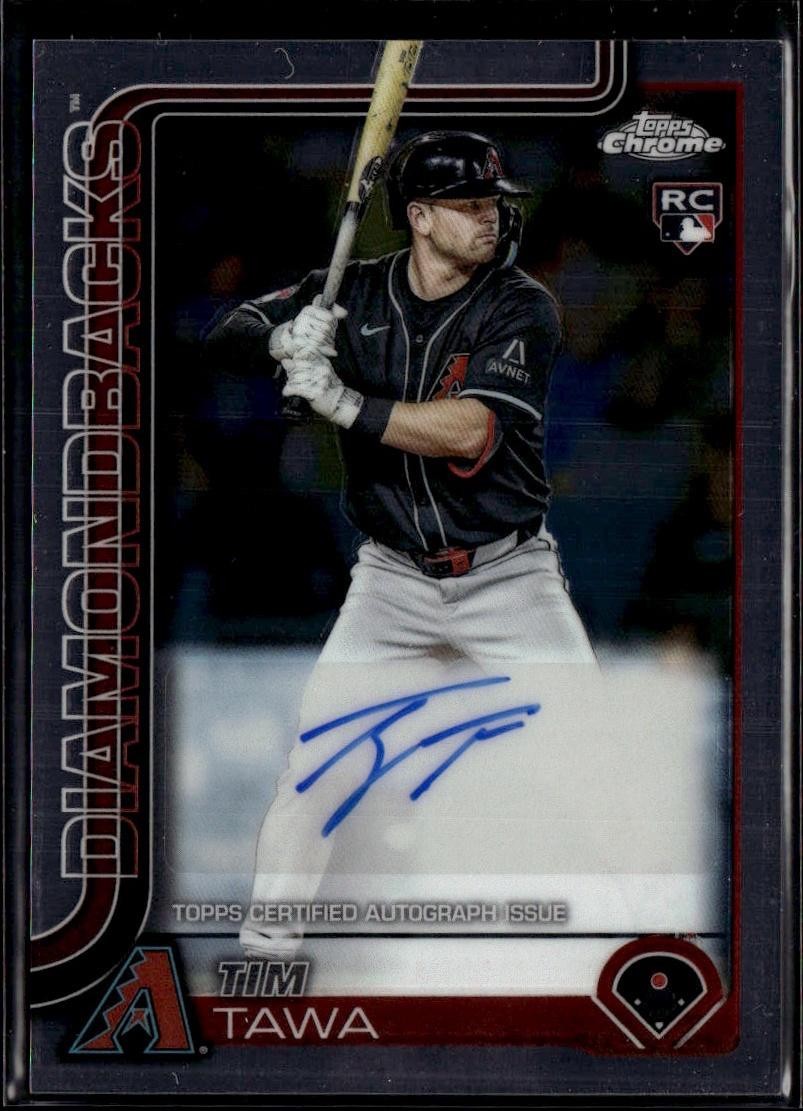2025 Topps Chrome Update #AC-TT Tim Tawa Chrome Update Autographs R2