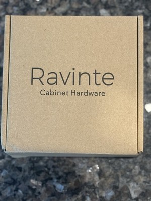 Ravinte 10 Pack 4 inch Hole Centers Matte Black Cabinet Pulls Solid Drawer Pulls