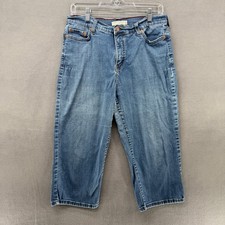 Levi Strauss 512 Perfectly Slimming Capri Jeans 30x21 Blue Denim Women's 12