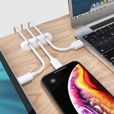 Cable Holder Clips Cable Management Cord Organizer Silicone USB Charging Cable
