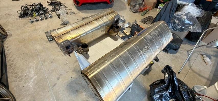 Ferrari 360 Modena / Spider OEM Exhaust Silencer Muffler – Part #174089