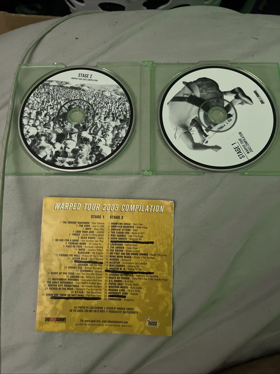 Warped Tour 2003 by Various Artists (CD, Jun-2003, 2 Discs