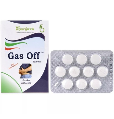 #ad Bhargava Homeopathic Gas Off 30 Tablets Relieves Indigestion Gastritis $15.38