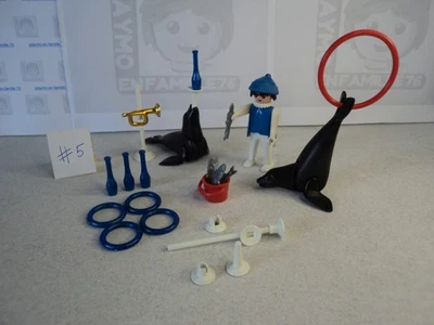 PLAYMOBIL vintage cirque dresseur otaries jonglage podium set 3518 de 1979 #5 - Photo 1/3