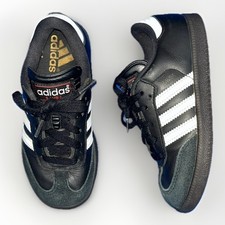 Adidas Samba Youth Classic Black Indoor Soccer Shoes 036516 Kids Size 11.5K