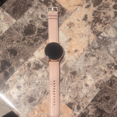 Samsung Galaxy Watch:Active 2 40mm Touchscreen Pink Leather Band Rose Gold Case