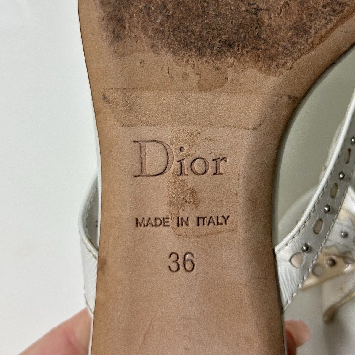CHRISTIAN DIOR Spring Summer 2004 D'Trick Leather Studded Flip CHRISTIAN DIOR Spring Summer 2004 D'Trick Leather Studded Flip