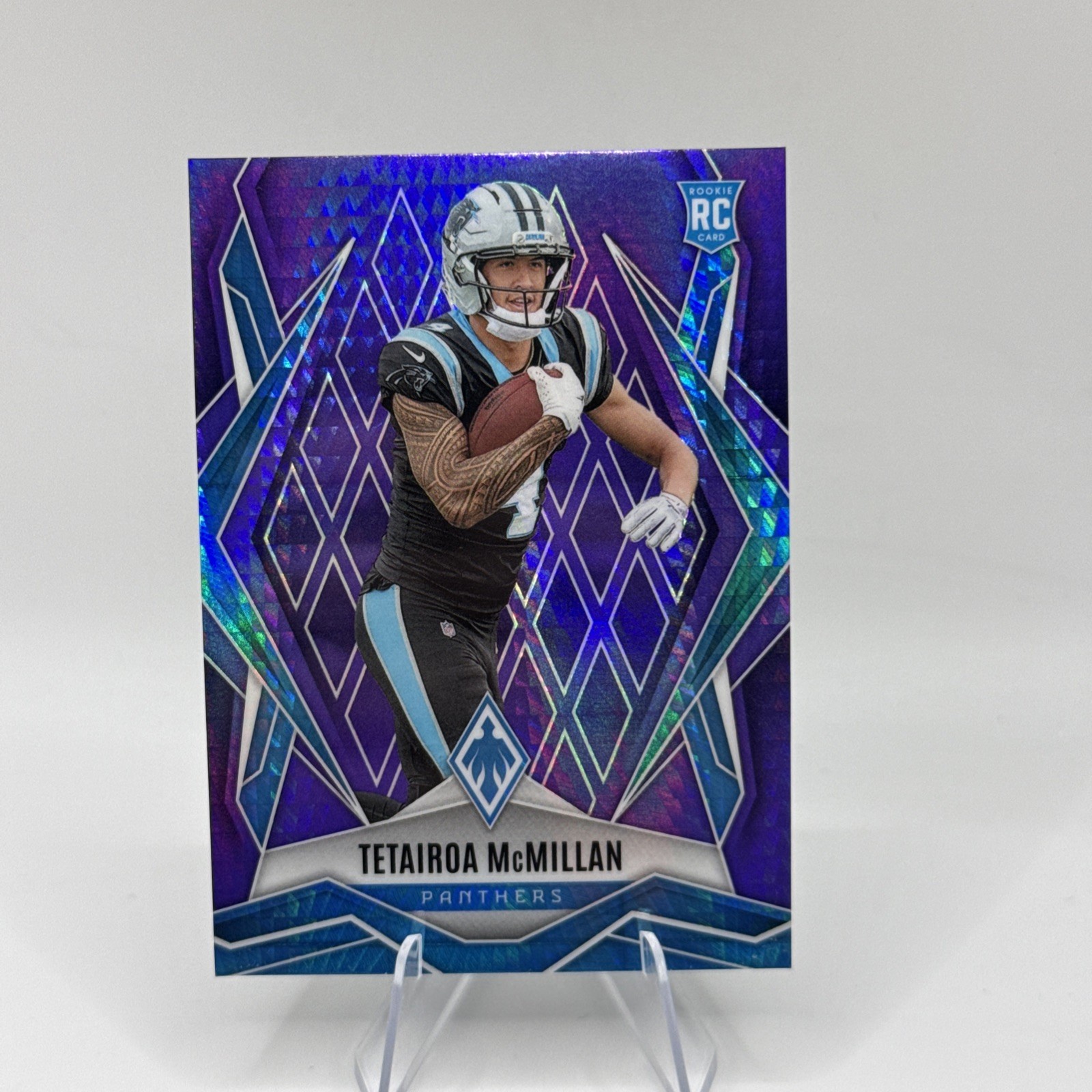 2025 Panini Phoenix Tetairoa McMillan #155 Purple Hyper /249 Panthers