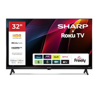 SHARP 32 Roku Smart TV HD Ready HDR10 LED Freely WiFi Netflix Prime Video
