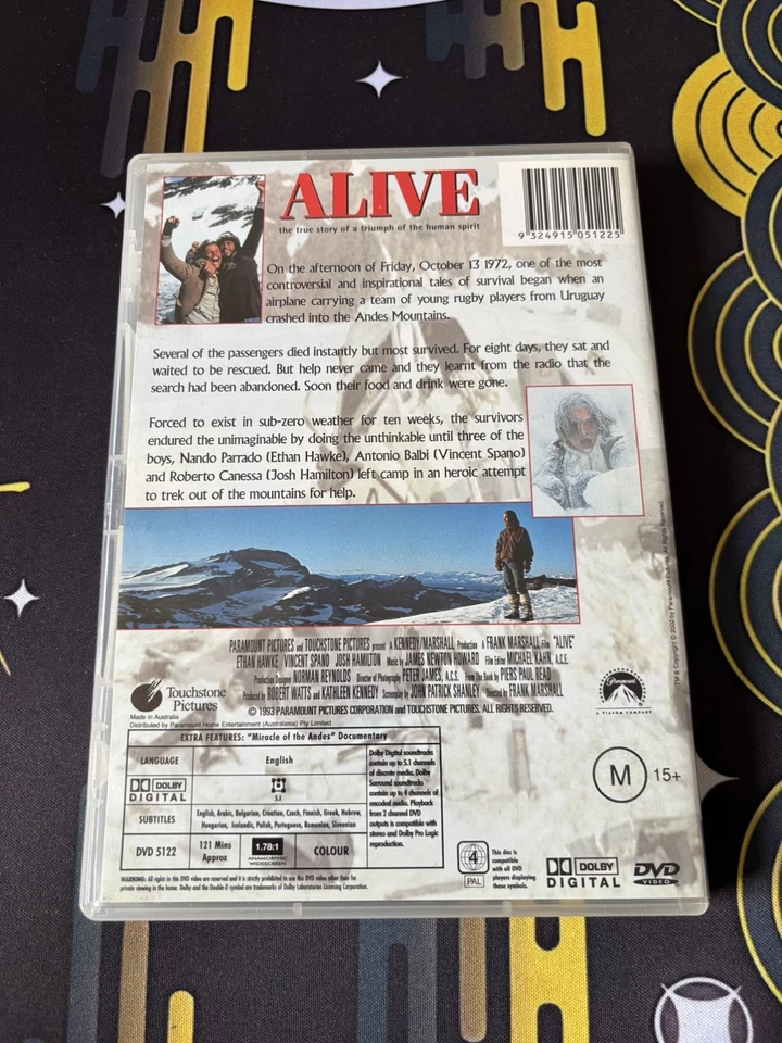 Alive (DVD, 1992) - image 2 of 3