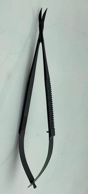 18cm Kamiyama Type Micro Scissors For Neurosurgery Plasma Coated Straight Handle