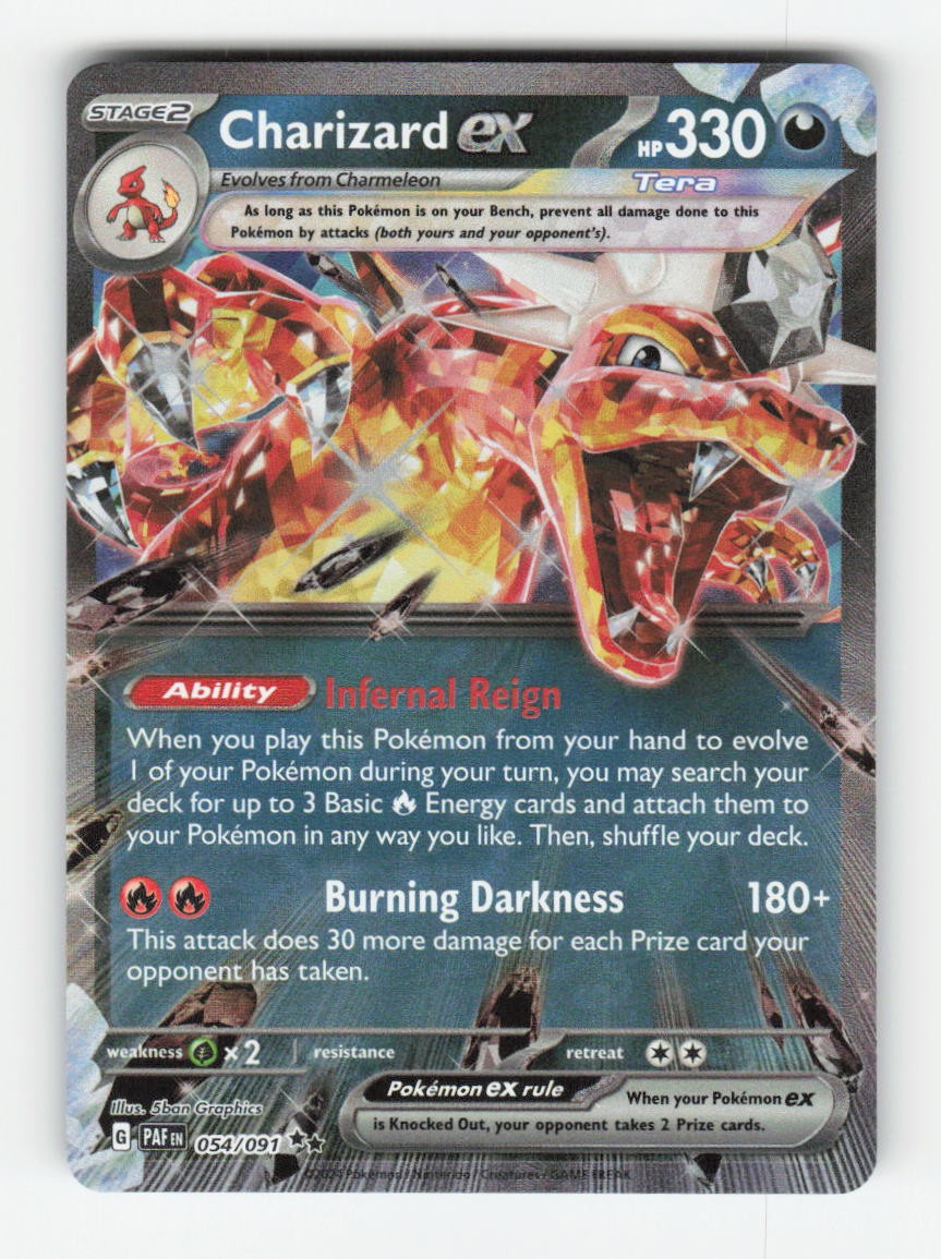 Charizard ex 054/091 SV: Paldean Fates 5ban Graphics NM