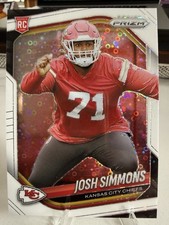 2025 Panini Prizm Josh Simmons #337 - White Disco - RC