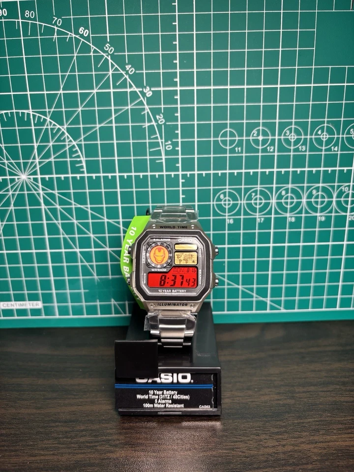 «Железный человек» | 🔴🟠| Специальный CASIO AE-1200WHD-1A | Royale | металлический часы MOD - Изображение 4 из 4