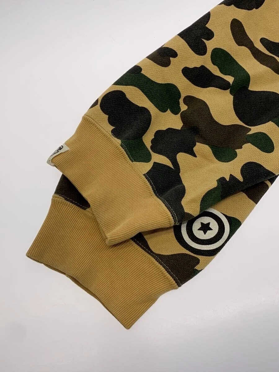 A BATHING APE (BAPE) Felpa con cappuccio e zip intera BAPE Shark L multicolore cotone mimetico #ED AZA