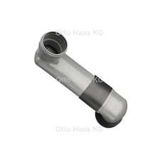 HAAS WC-Versprungbogen Etagenbogen 3983 DN 90/110, waagerecht, Schrumpfschlauch