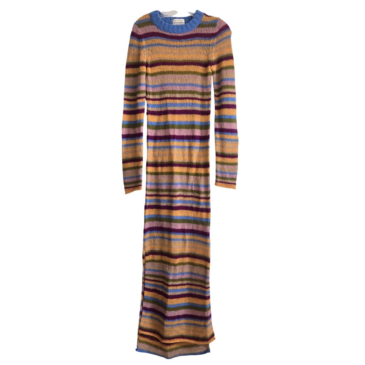 Urban Outfitters Small Knit Maxi Dress Womens Multicolor Excellent Striped Boho Urban Outfitters Small Knit Maxi Dress Womens Multicolor Excellent Striped Boho