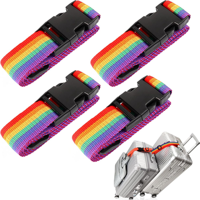 #ad 4Pack Add Bag Luggage Straps to Connect Two Suitcases Adjustable Luggage Belt C $11.73