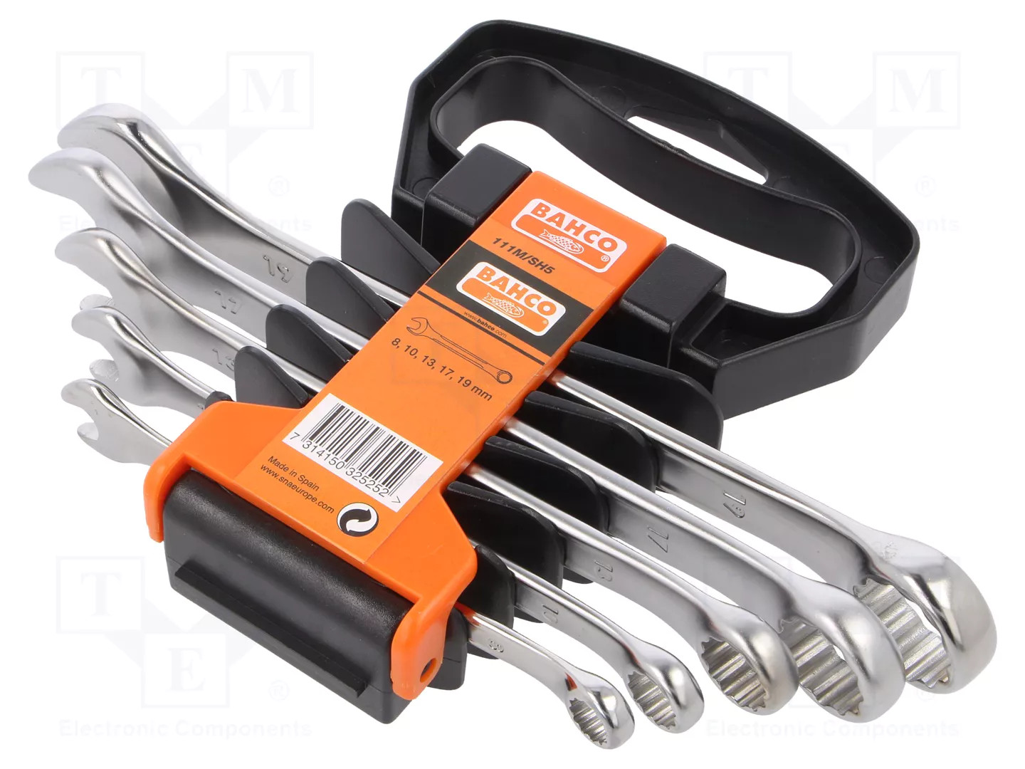Bahco Light 5 Piece Chrome Polished Combination Spanner Set - Image 8