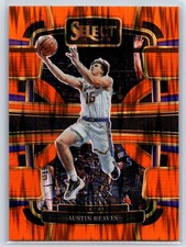2023-24 Panini Select #52 Austin Reaves Orange Tectonic Prizms Lakers