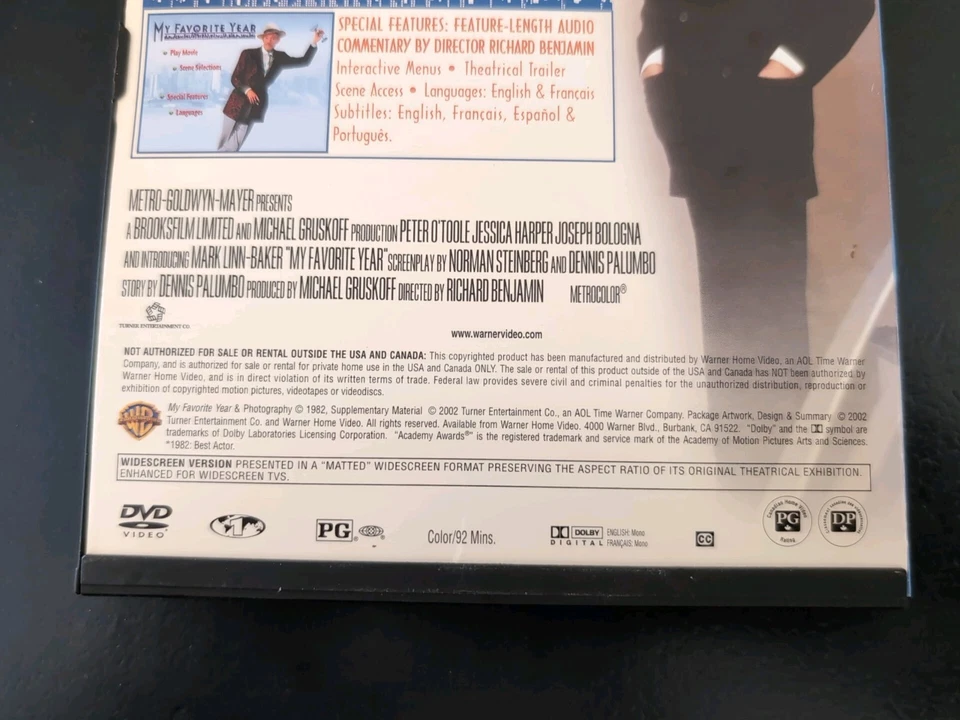 My Favourite Year - DVD - Peter O'Toole - Jessica Harper - Richard Benjamin 1982 - Image 4 of 4