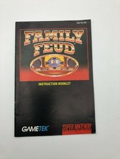 Family Feud Super Nintendo Entertainment System SNES Manual Only