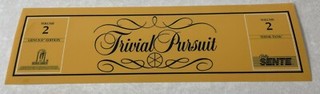 Trivial Pursuit Volume 2 Arcade Marquee Bally Sente Original