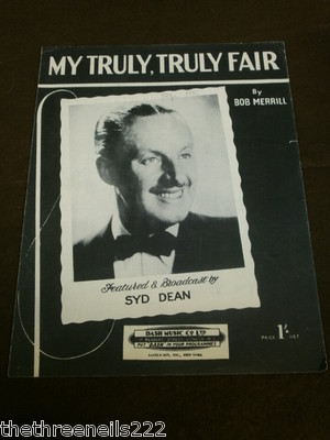 ORIGINAL NOTEN - MY REALLY REALLY FAIR - SYD DEAN
